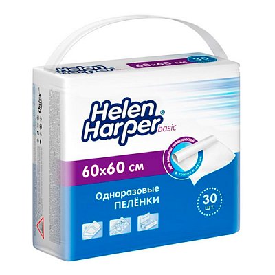 Пеленка впитывающая 60*60 см 30 шт/уп Helen Harper