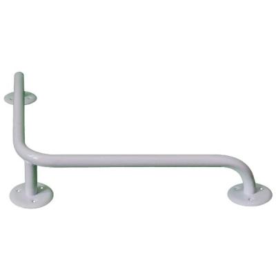 Поручень настенный-угловой 90º 40х40 см 3-х опорный, сталь, У90-40х40-3-22 /Аверсус